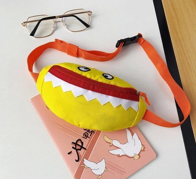 Cartoon Children's Canvas Embroidered Crossbody Bag