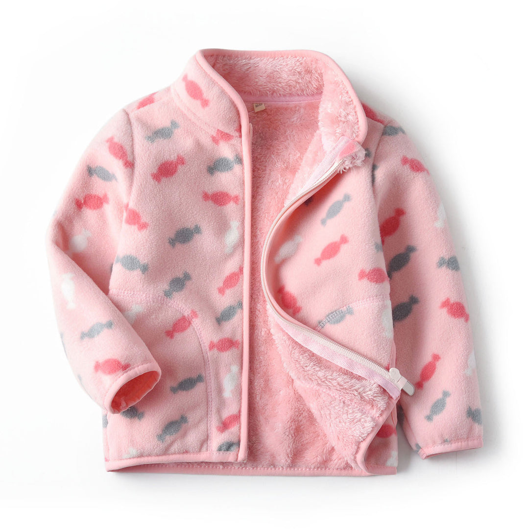 Home warm fleece jacket