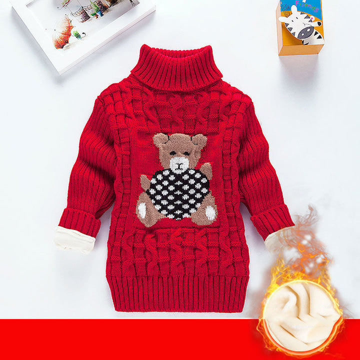 Children sweater plus velvet