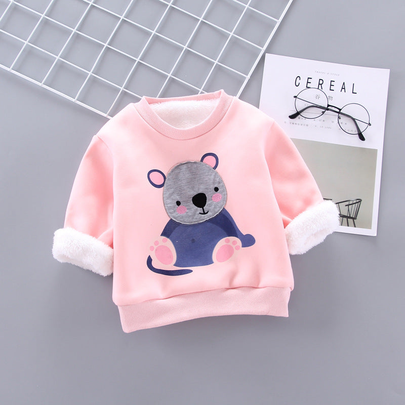 Children's Printed Sweater New Boys and Girls Long-Sleeved Bottoming Shirt