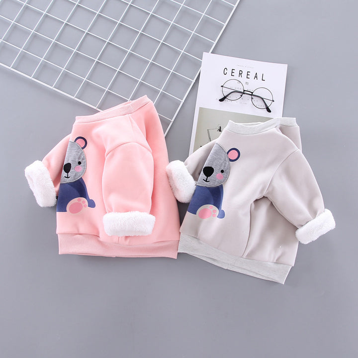 Children's Printed Sweater New Boys and Girls Long-Sleeved Bottoming Shirt