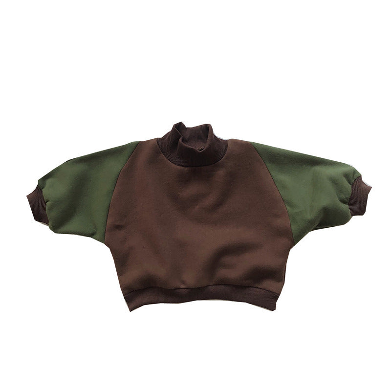 Fleece Pullover Baby Fleece Top Turtleneck Sweater