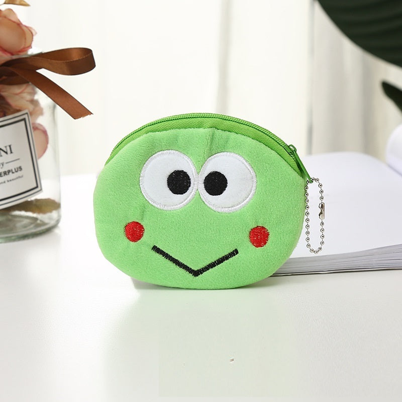 Plush Cute Coin Purse Cartoon Cloth Women's Key Case