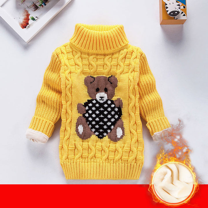 Children sweater plus velvet