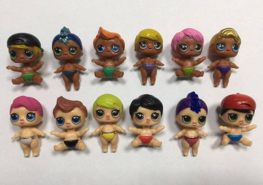 12pcs 1lot Cartoon Sister Girl 5cm Action Figures Toys