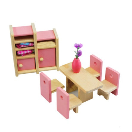 Wooden Delicate Dollhouse Furniture Toys