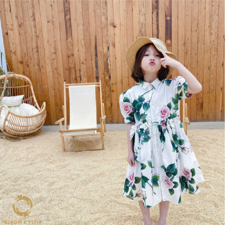 Flower Dress Princess Dress Children's Wear