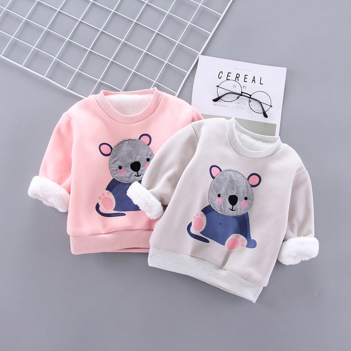 Children's Printed Sweater New Boys and Girls Long-Sleeved Bottoming Shirt