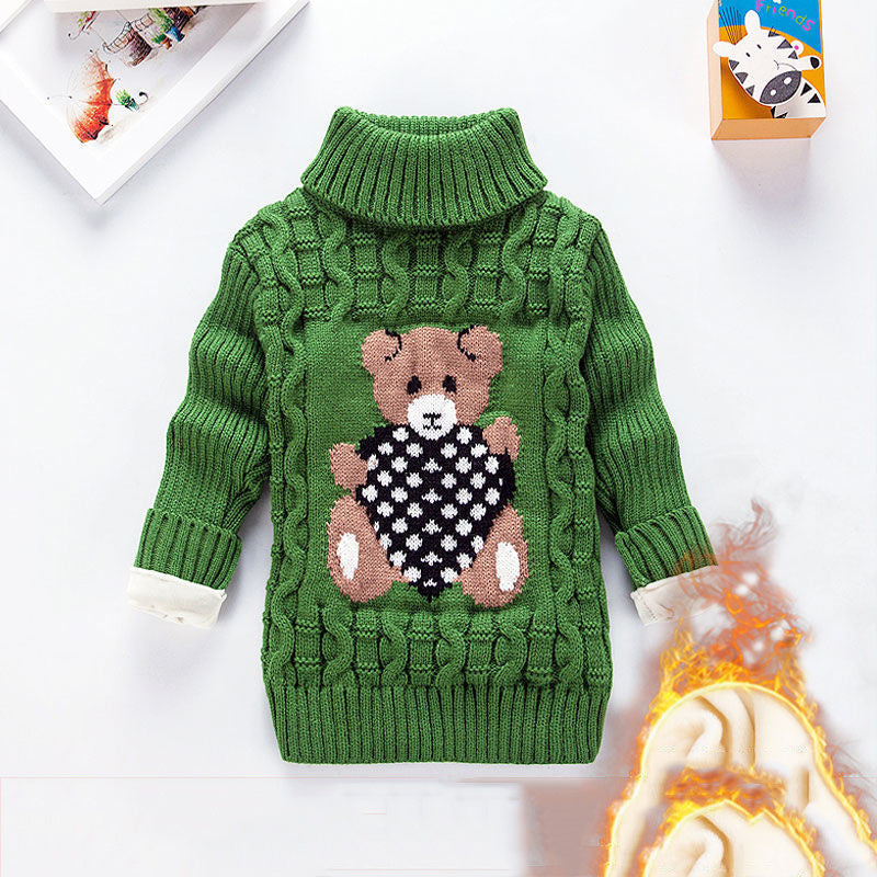 Children sweater plus velvet