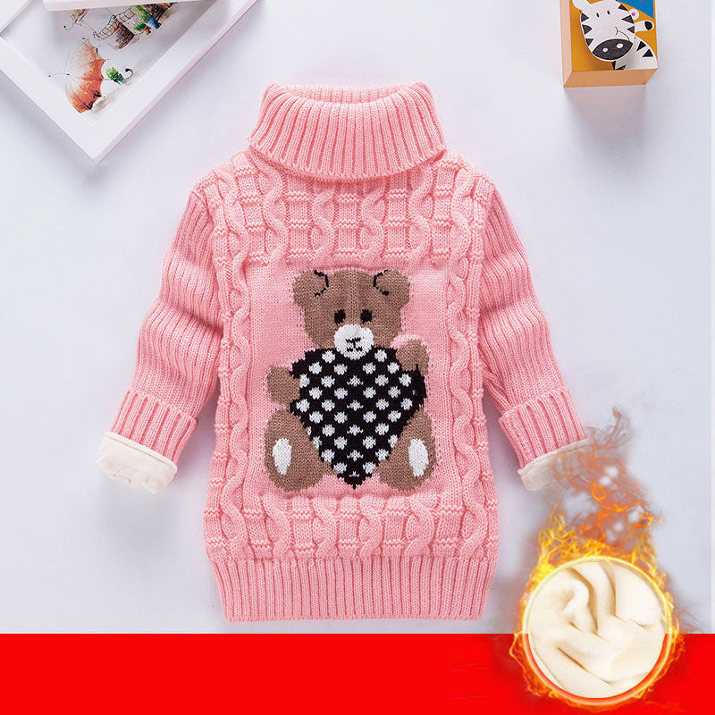 Children sweater plus velvet