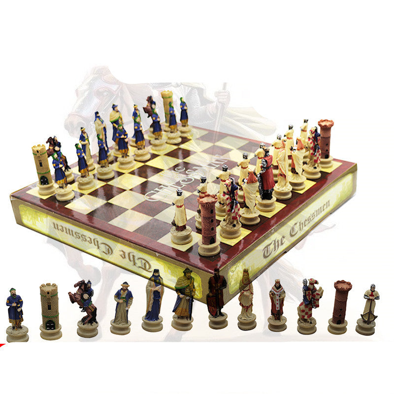 Three-dimensional chess figures high-end creativity to send children