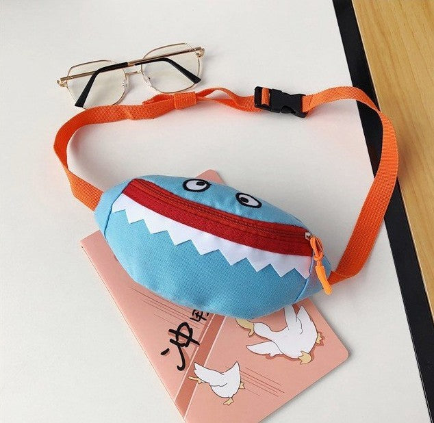 Cartoon Children's Canvas Embroidered Crossbody Bag