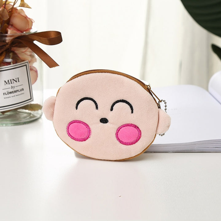 Plush Cute Coin Purse Cartoon Cloth Women's Key Case