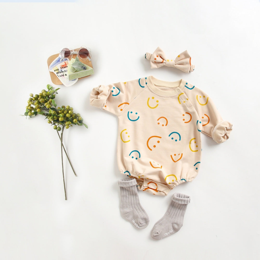 Newborn Baby Girl Romper Cartoon Spring Toddler Bag Fart Clothes