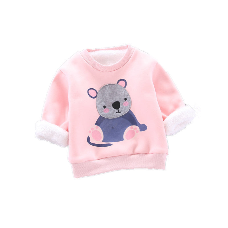 Children's Printed Sweater New Boys and Girls Long-Sleeved Bottoming Shirt