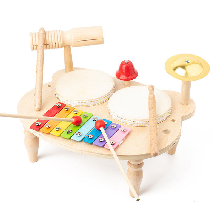 Wooden Multifunctional Percussion Music Station Percussion Instrument