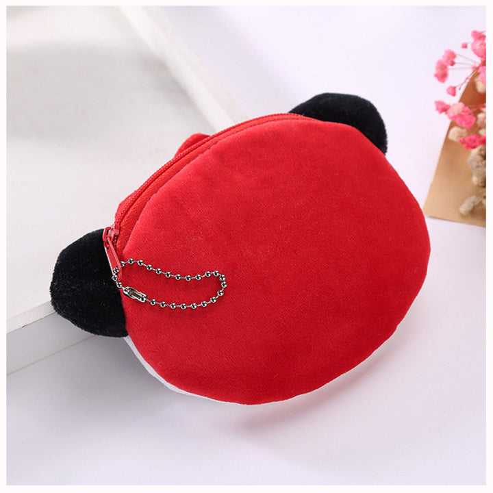 Plush Cute Coin Purse Cartoon Cloth Women's Key Case