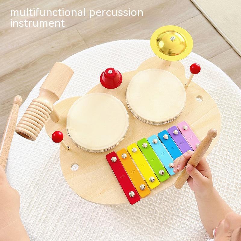 Wooden Multifunctional Percussion Music Station Percussion Instrument