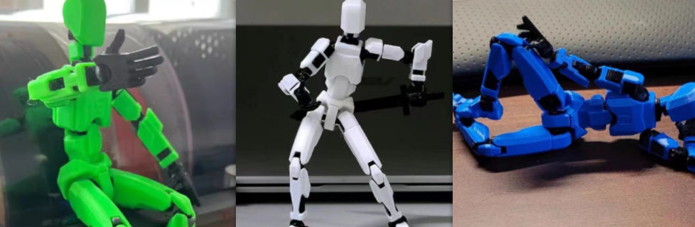 2.0 3D Printed Mannequin Dummy Action Model