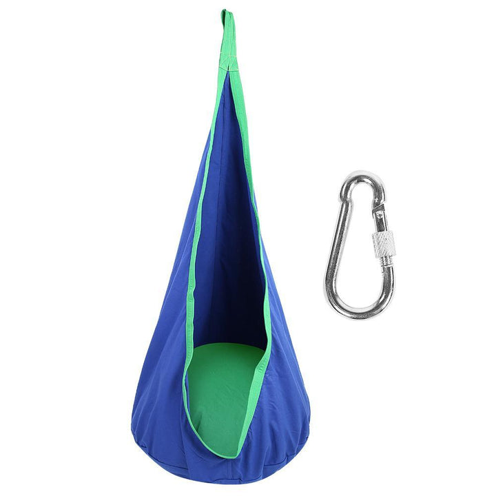 Children Kids Pod Swing Chair Furniture Swing Seat Indoor Outdoor blue