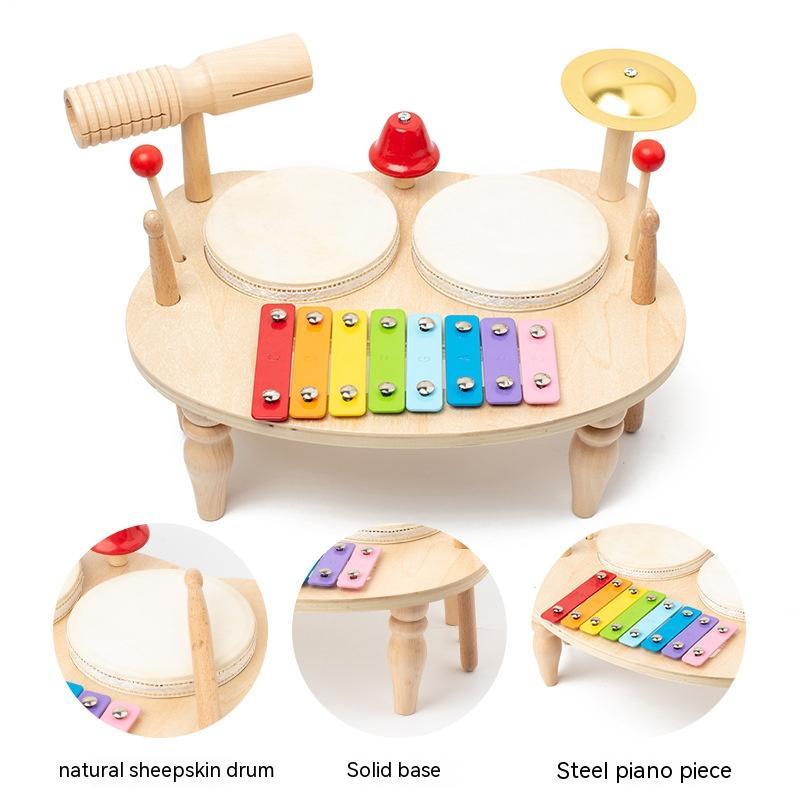 Wooden Multifunctional Percussion Music Station Percussion Instrument