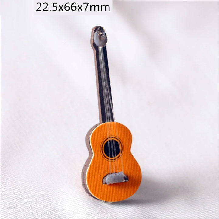 Dollhouse Dollhouse OB11 Mini Furniture Model Classical Guitar Popular Electric Guitar Shooting Musical Instrument