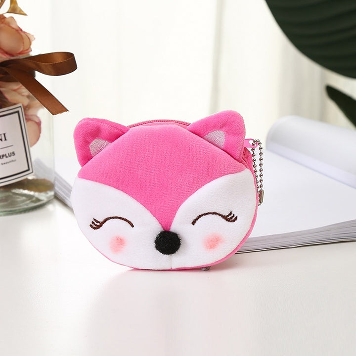 Plush Cute Coin Purse Cartoon Cloth Women's Key Case