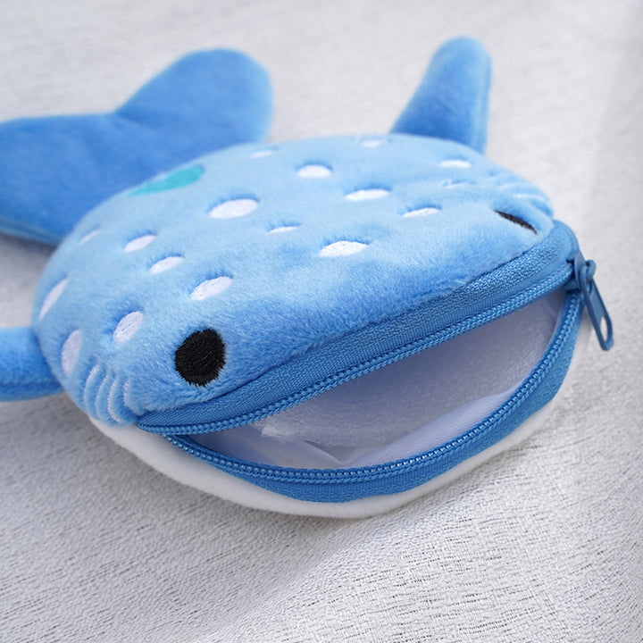 Plush Children's Shark Coin Purse Cute Cartoon Pendant