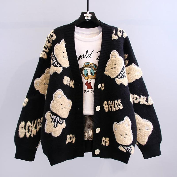 Outerwear Knitted Cardigan Sweater Coat